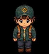 Rehan’s pixel-art character from Game Mode